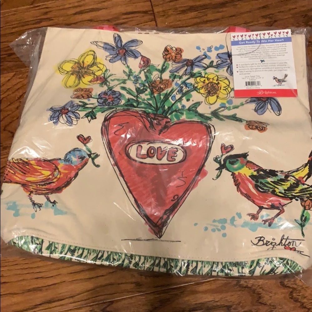 Brighton NWOt LOVE TWEET tote